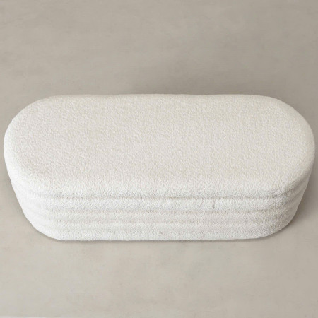 88010013 : Ghế Băng Hình Bầu Dục - Trắng Dove